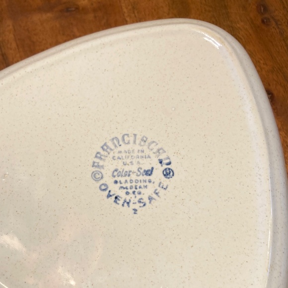 Franciscan Starburst Atomic 3-Part Relish Dish - Picture 4 of 5